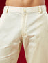 Men's Multi Color Base Cream Cotton Blend Kurta Pyjama Set